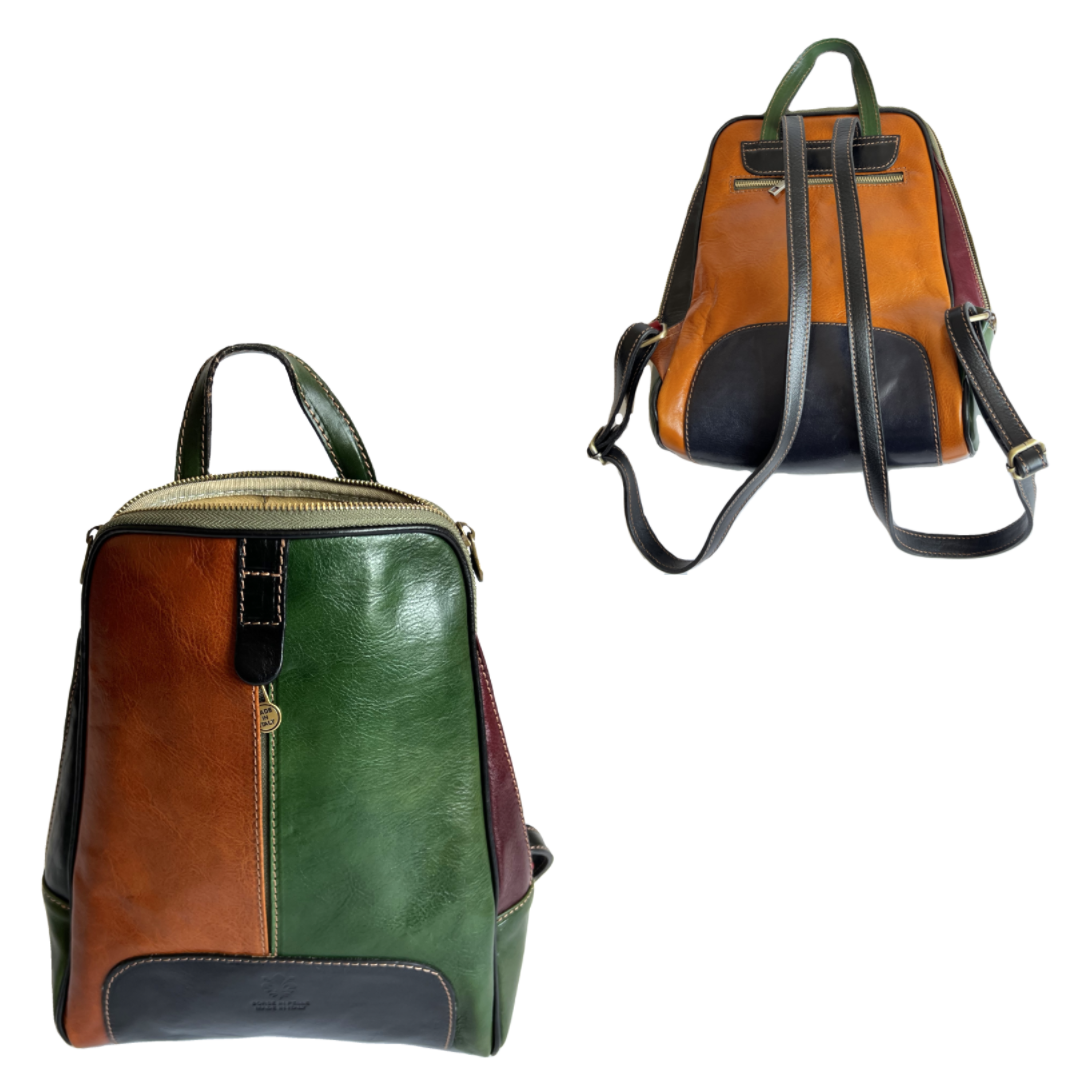 Olasumbo Lucca Italian Leather Backpack Purse